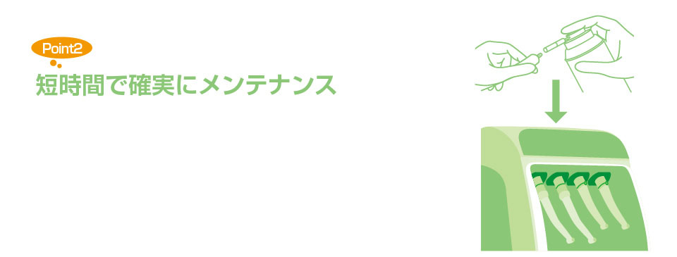 短時間で確実にメンテナンス