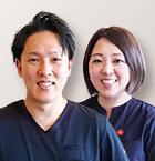 理事長  松尾 紘吾 先生 マネージャー  松尾 沙織 さん