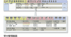 受付管理画面